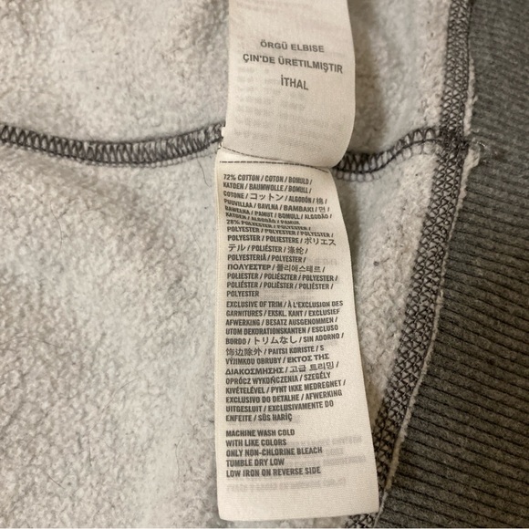 Abercrombie & Fitch Muscle Fit Hoodie Charcoal Button-Up Sweater Medium - Picture 10 of 14